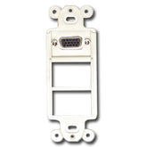 Siemon MX-D4F-15-02 4-Port MAX Mounting Frame with HD15 Female-Female Adapter